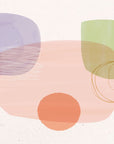 Papier Peint Abstrait - Forme Pastel