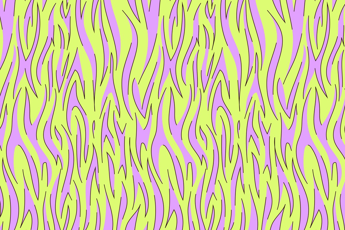 Retro Wallpaper - Neon Flames