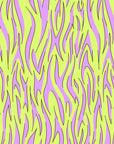 Papier Peint Rétro - Flammes Néon