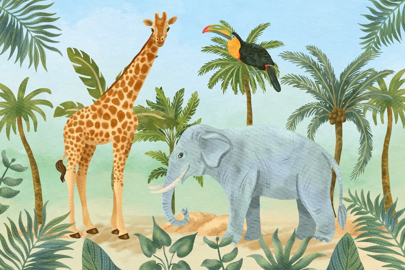 Children's Wallpaper - Fun Safari