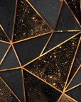 Papier Peint Géométrique - Triangles Dorés