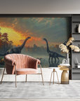 Animal Wallpaper - Brontosauruses at the Panoramic Lake