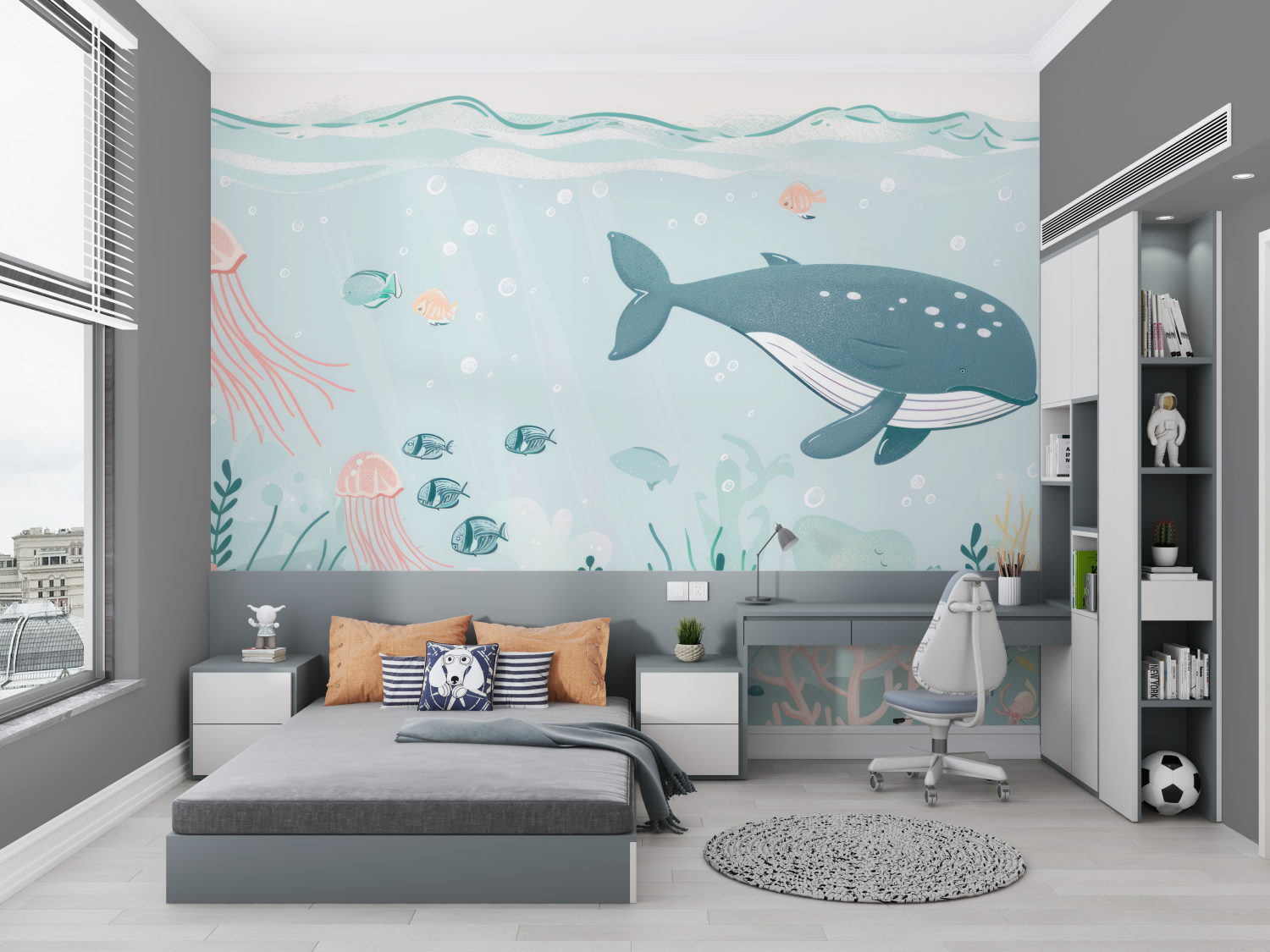 Children's Wallpaper - Pastel Underwater World