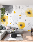 Nature Wallpaper - Yellow Watercolor Poppies