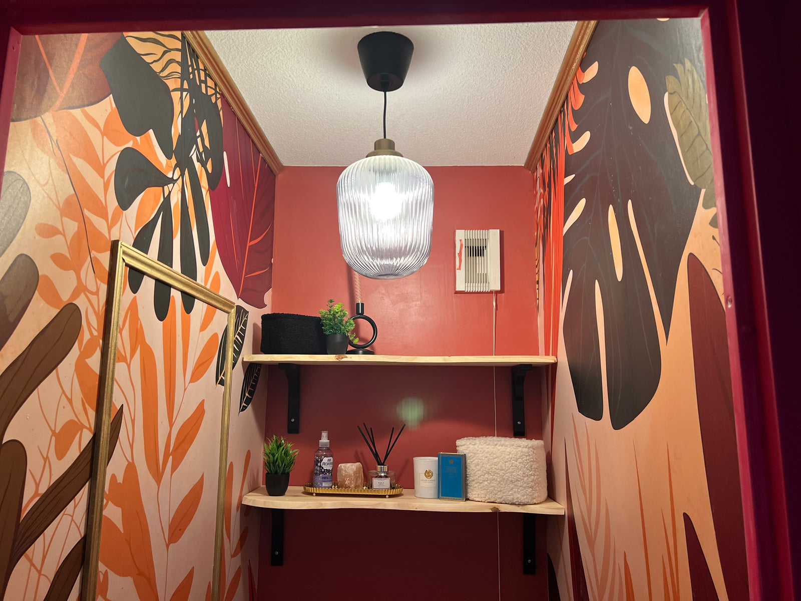 Papier Peint Imitation- Planches de Bois Beige