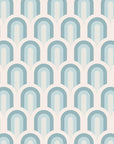 Papier Peint Art & Déco - Motifs Géométriques Bleu Et Blanc