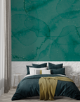 Abstract Wallpaper - Watercolor Texture and Golden Dots