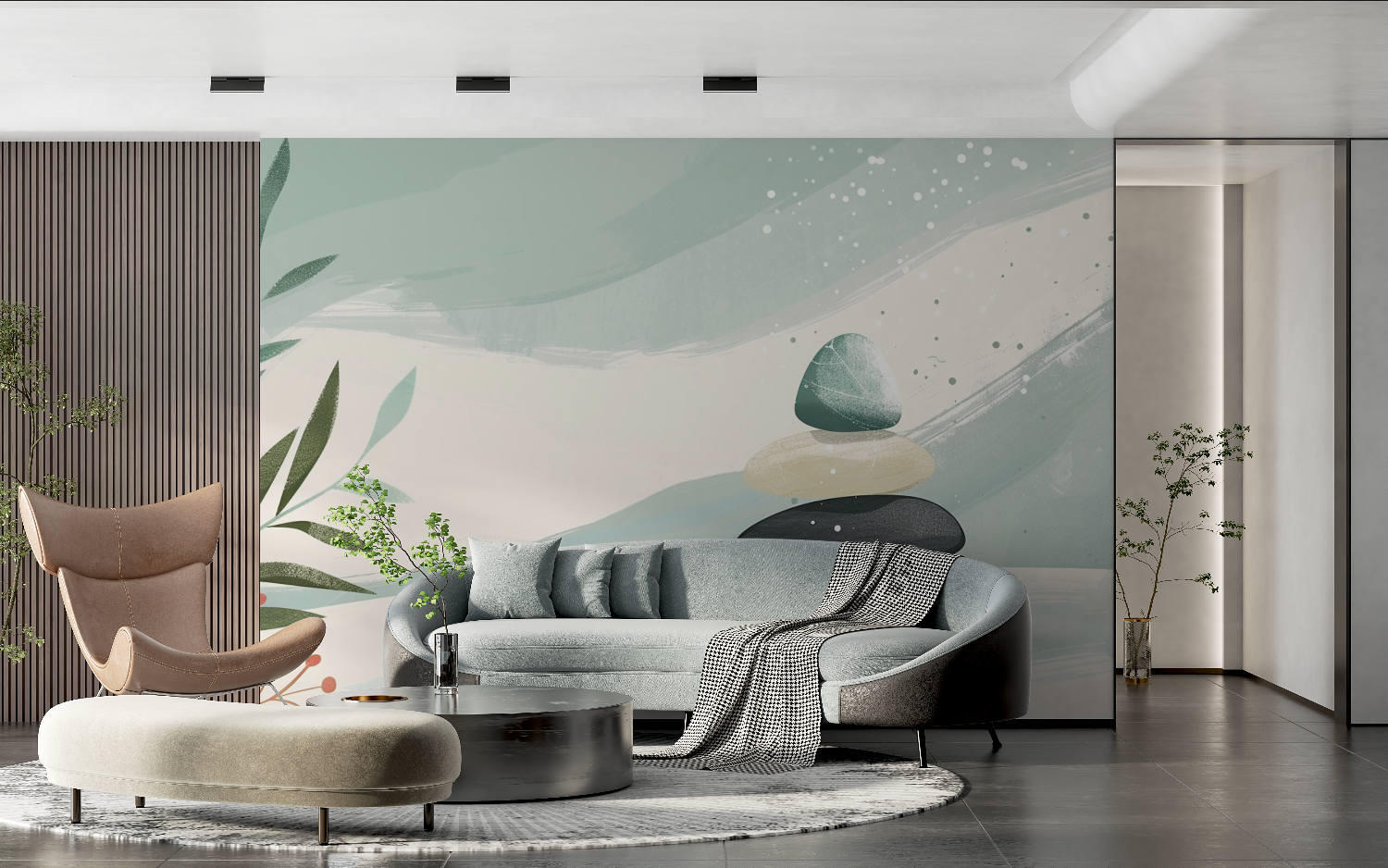 Zen Bathroom Wallpaper