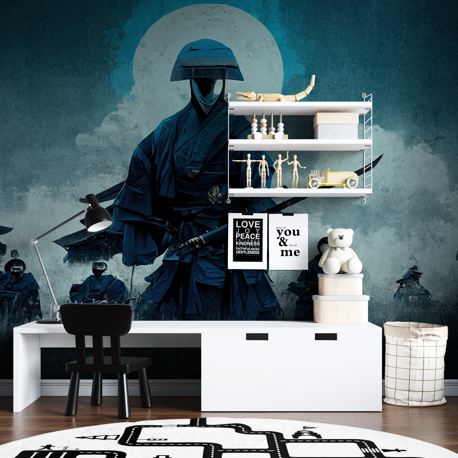 Samurai Night Attack Wallpaper