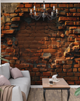 Papier Peint Art & Déco - Mur de Briques en Ruine