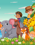 Papier Peint Enfant - Aventure avec les Animaux