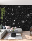 Black and White Wallpaper - Night Starbursts
