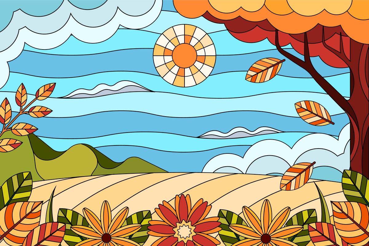 Illustration Wallpaper - Colorful Landscape