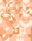 Geometric wallpaper – Pastel retro pattern