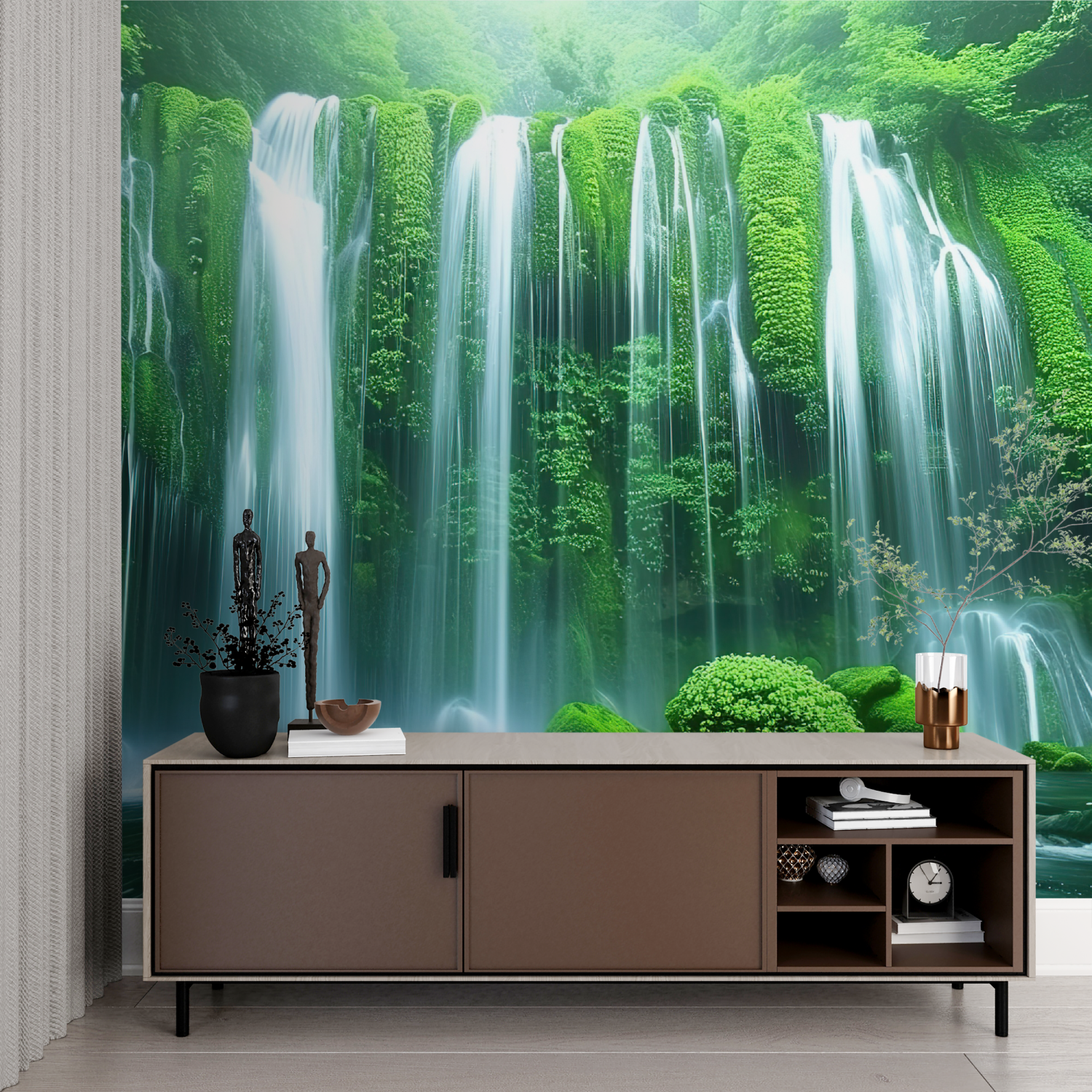 Forest Wallpaper - Plant Waterfall