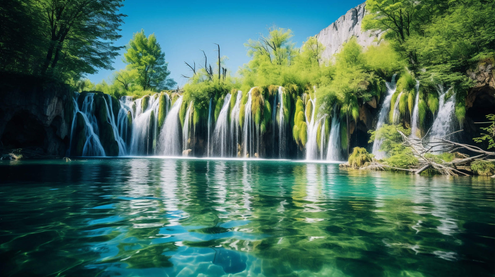 Forest Wallpaper - Secret Waterfall