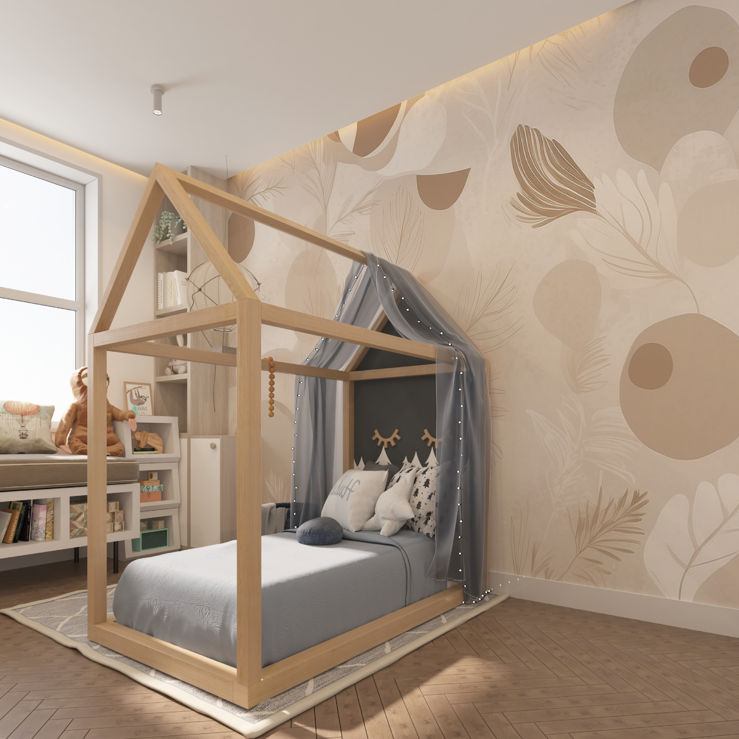 Floral Wallpaper - Sepia Botanical Patterns