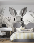 Black and White Wallpaper - Curious Rabbit