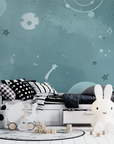 Kids Wallpaper - Intergalactic Space and Blue Planets