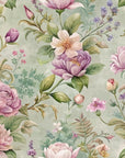 Papier peint fleuri - fraîcheur printanière pastel