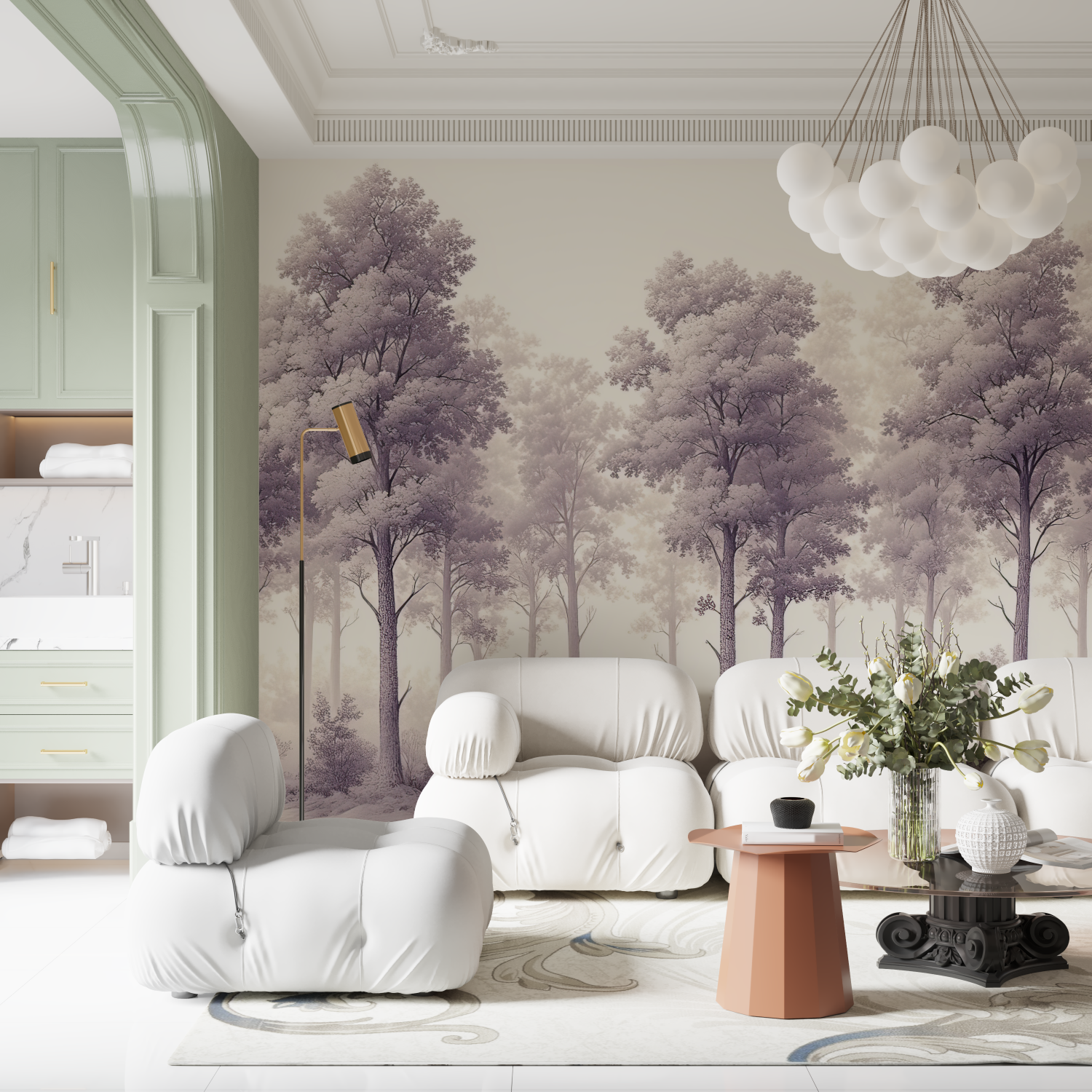 Forest Wallpaper - Morning Mist