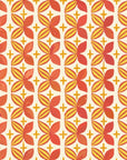 Papier peint rétro - petits losanges orange