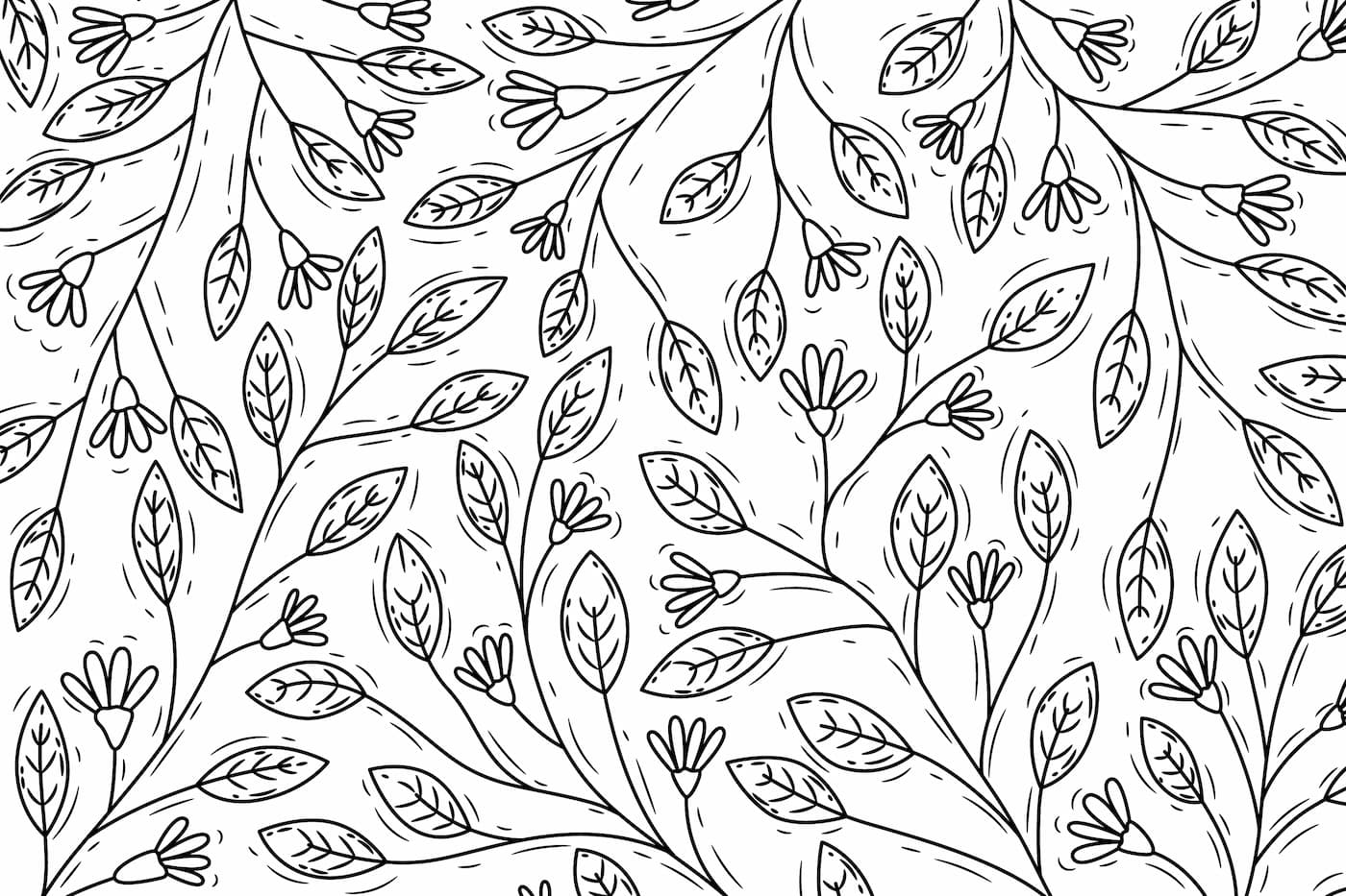 Black and White Wallpaper - Buds