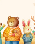 Papier peint enfant – Animaux de la forêt illustrés