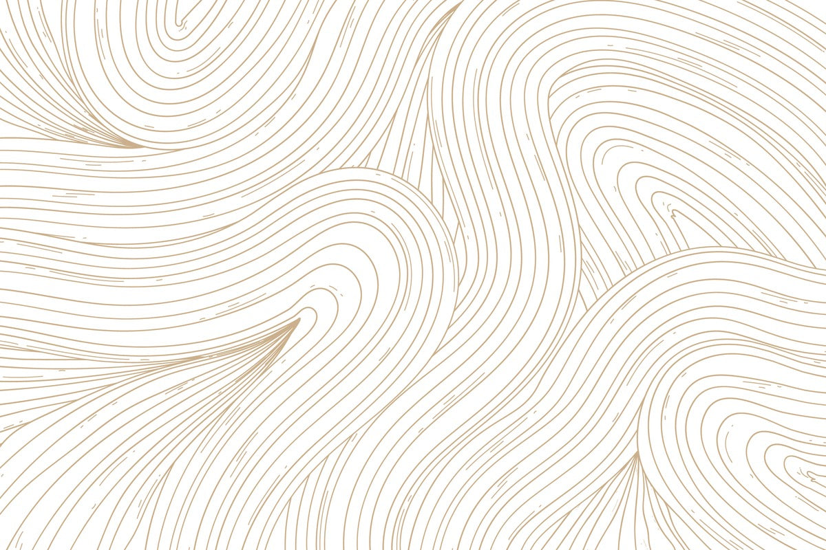 Abstract Wallpaper - Golden Lines on White Background