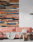 Art Deco Wallpaper - Horizontal Wood Panelling
