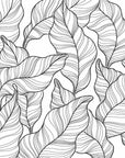Papier Peint Abstrait - Feuillage Artistique
