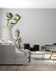 Japanese Wallpaper - Buddha Statue and White Zen Decor