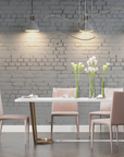 Stone Wallpaper - White Brick Wall Under Lighting