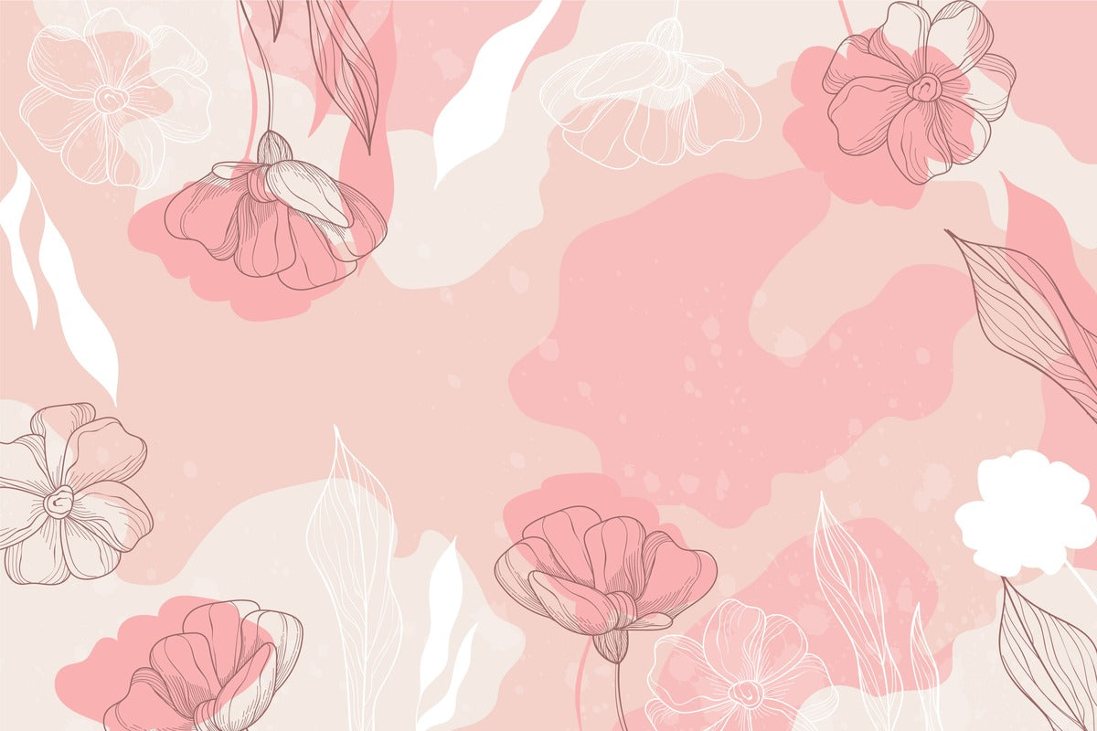 Floral Wallpaper - Delicate Pink
