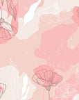 Floral Wallpaper - Delicate Pink