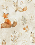 Papier Peint Animaux - Renards et Hiboux de la Forêt