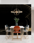 Art Deco Wallpaper - Undulating Golden Lines