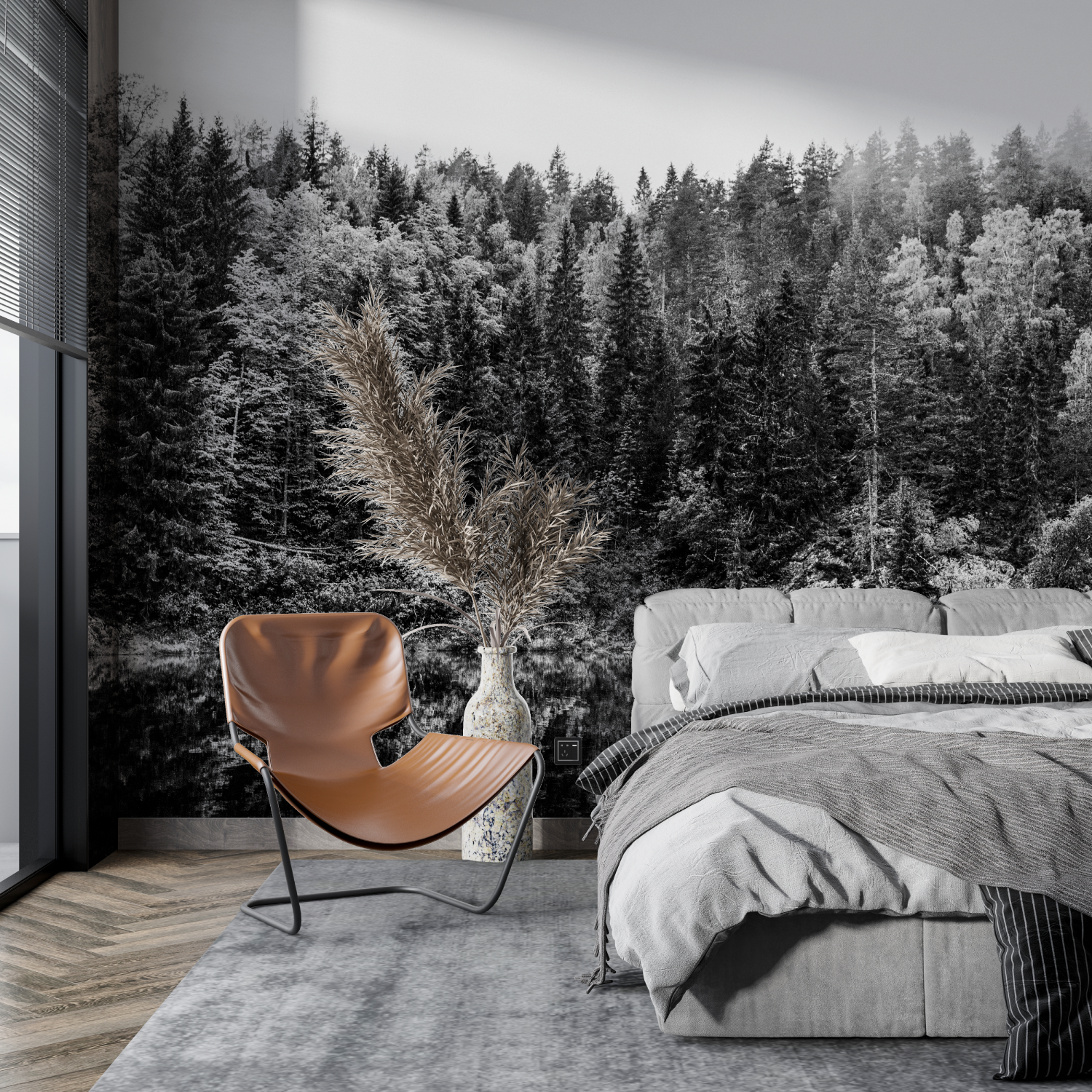 Forest Wallpaper - Dark Reflections in a Glade