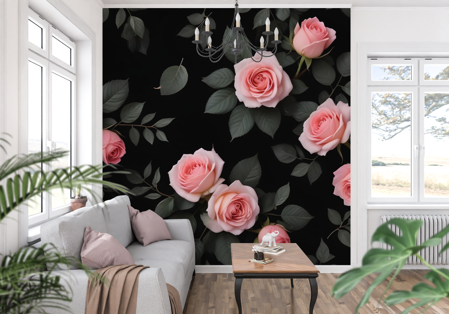 Black and Pink Wallpaper