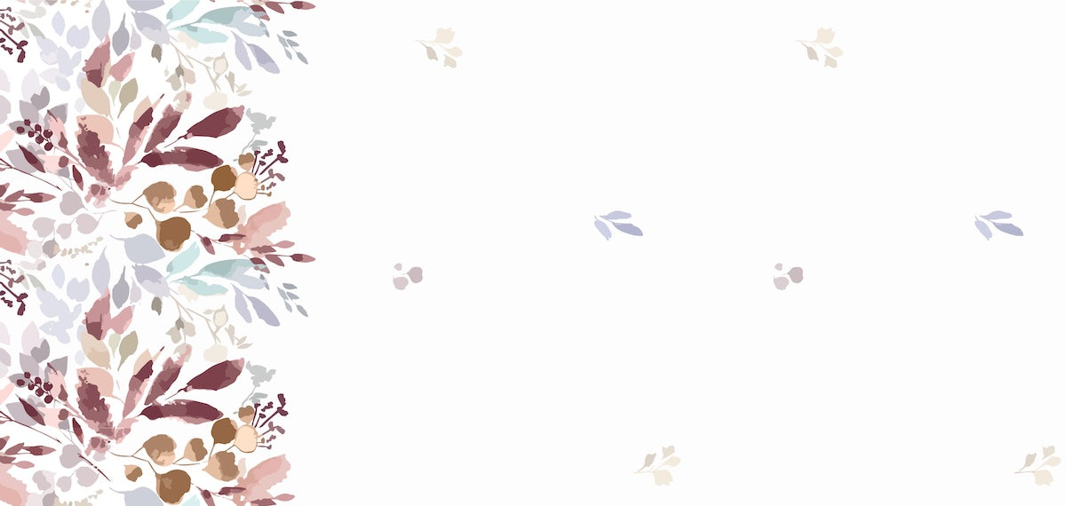 Papier peint nature - frise de feuilles d'automne rousses