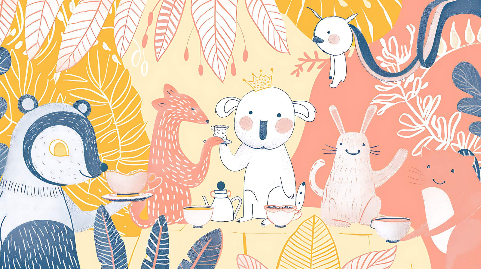 Children's Wallpaper - Animal Snack