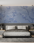 Japanese Wallpaper – Blue Cherry Trees