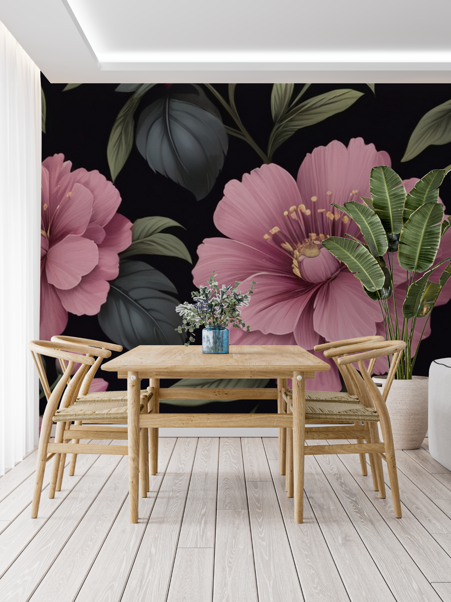 Pink and Black Wallpaper