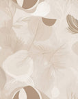 Papier Peint Floral - Motifs Botaniques Sépia