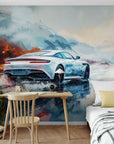 Papier Peint Voiture – Supercar dans la neige