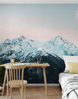 Mountain Wallpaper - Pink Peaks in the Clouds