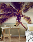 Papier Peint Plage - Palmier Solitaire
