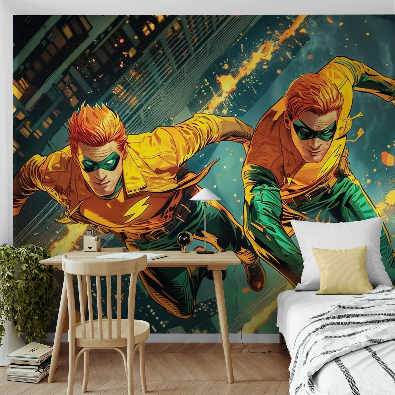 Papier Peint Super – Duo de Justiciers