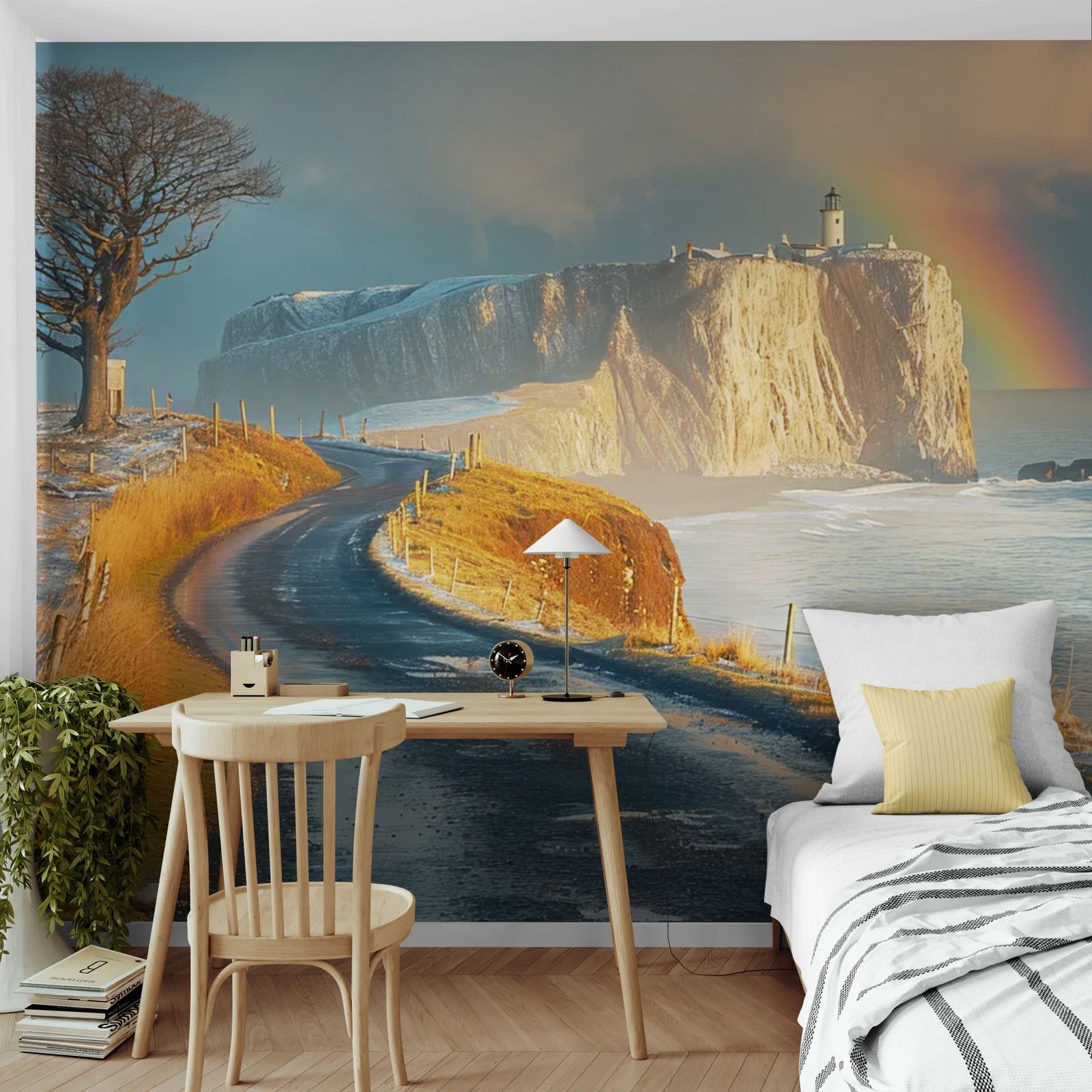 Papier Peint Paysage – Falaise Arc-en-Ciel