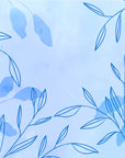 Papier Peint Design - Feuillage Bleu